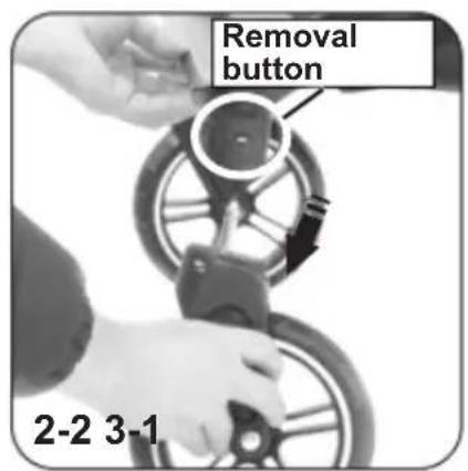 Removal button 2-2 3-1