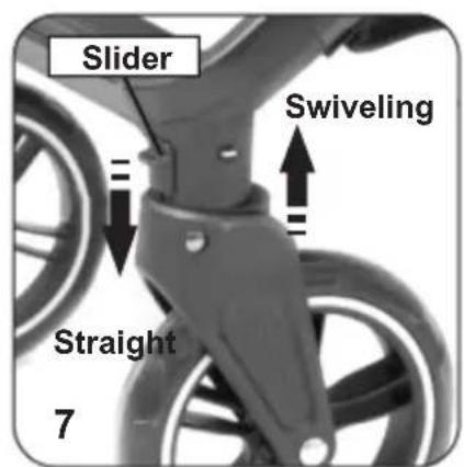 Slider Swiveling Straight 7