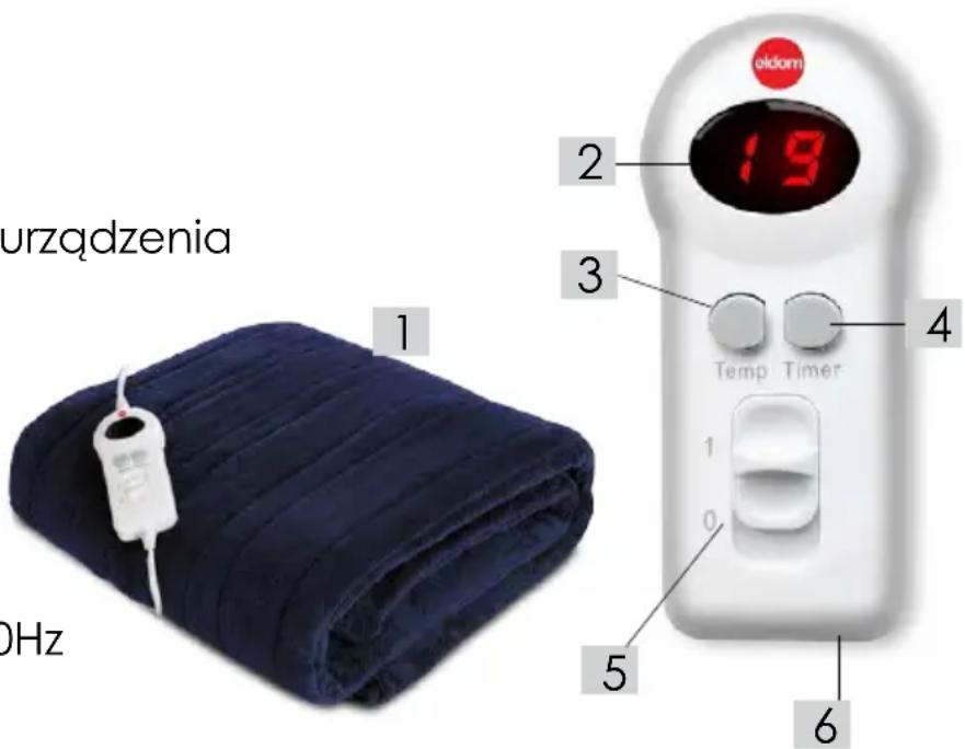 urządzenia 1 2 3 4 19 Temp Timer 0 5 6