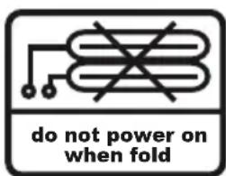 do not power on when fold