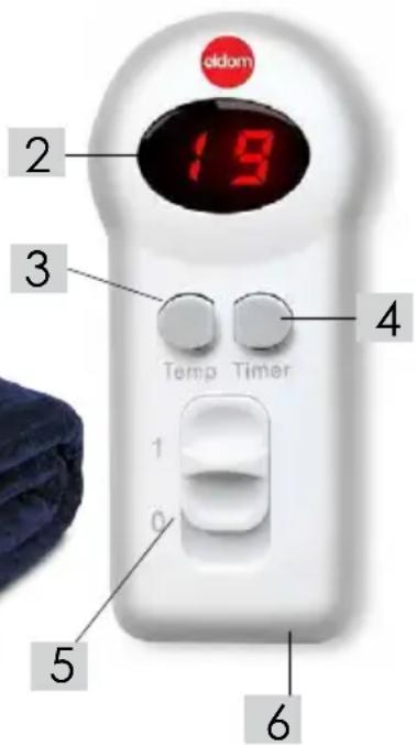 ekdom 19 2 3 4 Temp Timer 1 0 5 6