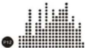 Abstract pattern of black dots forming a symmetrical, fan-like shape (no text or symbols)