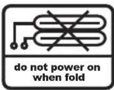 do not power on when fold