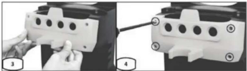 Fieldmann FDW 202205-E - Installing the rear holder and accessories - 1