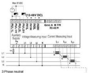 Max 30 VDC (12-48V DC) 7170A H11N H1M H2M H2N Gnd A B TR RS-48A Auxiliary Supply Voltage Measuring Input Current Measuring Input L1 L2 L3 L4 L5 L6 L7 L8 L9 L10 L11 L12 L13 L14 L15 L16 L17 L18 L19 L20 L21 L22 L23 L24 L25 L26 L27 L28 L29 L30 L31 L32 L33 L34 L35 L36 L37 L38 L39 L40 L41 L42 L43 L44 L45 L46 L47 L48 L49 L50 L51 L52 L53 L54 L55 L56 L57 L58 L59 L60 L61 L62 L63 L64 L65 L66 L67 L68 L69 L70 L71 L72 L73 L74 L75 L76 L77 L78 L79 L80 L81 L82 L83 L84 L85 L86 L87 L88 L89 L90 L91 L92 L93 L94 L95 L96 L97 L98 L99 L100 3 Phase neutral