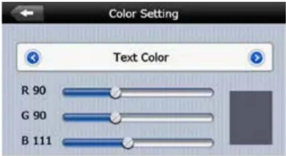 Color Setting Text Color R 90 G 90 B 111