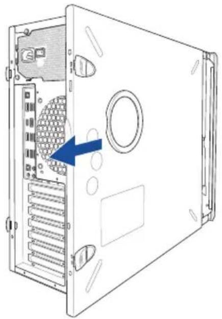 ASUS WS880T - 移除機殼側蓋板 - 4