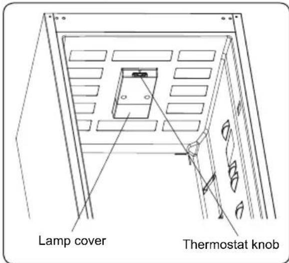 Lamp cover Thermostat knob