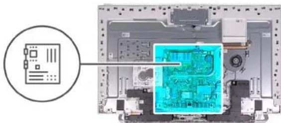 DELL Inspiron 7700 - Obrázek 1. Konektory na základní desce - 2