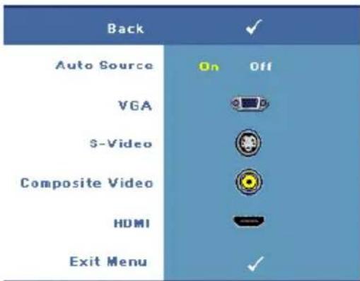 DELL M409WX - Input Select (Výběr vstupu) - 1