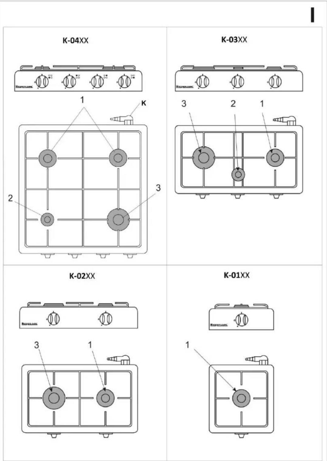 K-04XX K-03XX 1 K 2 3 K-02XX K-01XX 3 1 1