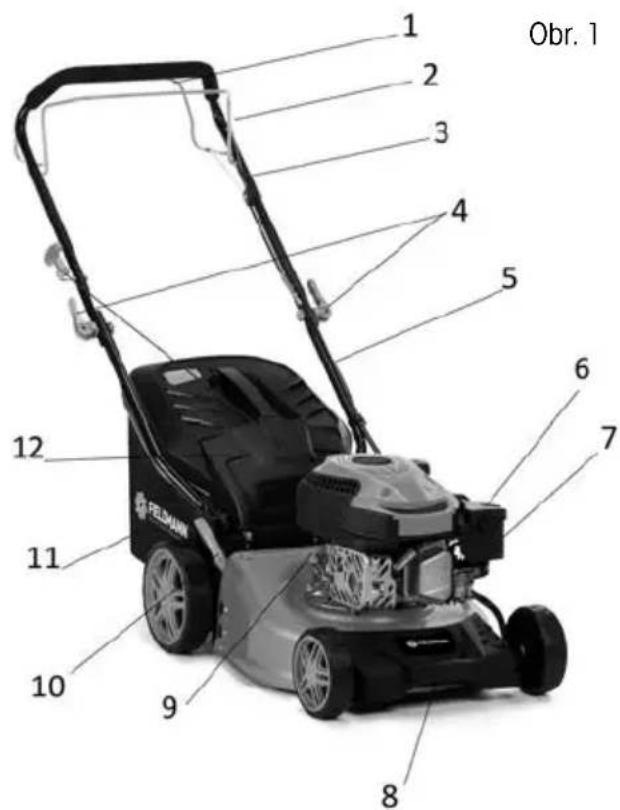 Fieldmann FZR 4210-B - Benzínová kosačka na trávu NÁVOD NA OBSLUHU - 6