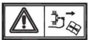 Warning sign with warning triangle and electrical circuit symbol, indicating electrical hazard or safety warning