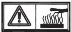 Warning symbol and hazard icon with exclamation mark and smokestack