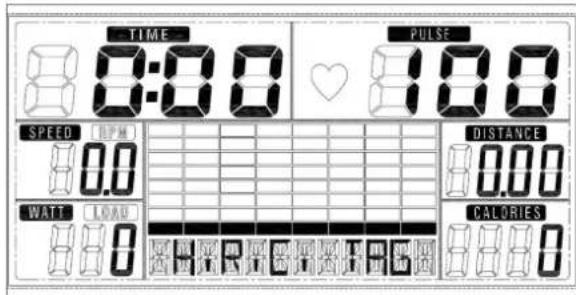 TIME 0:00 PULSE SPEED 10PM 8.00 WATT LOAD 8.00 DISTANCE 8.00 CALORIES 8.00