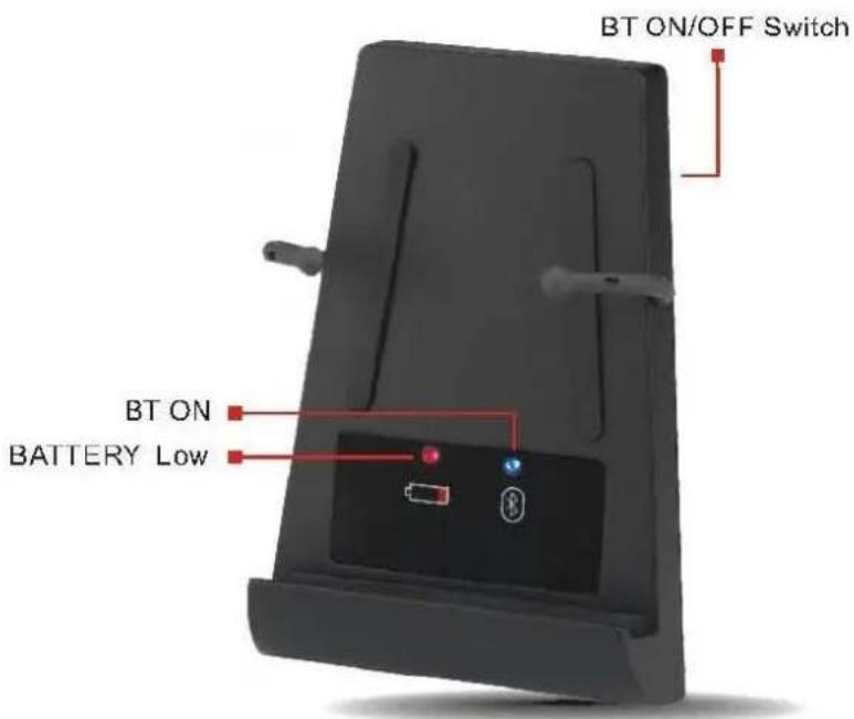 BT ON/OFF Switch BT ON BATTERY Low