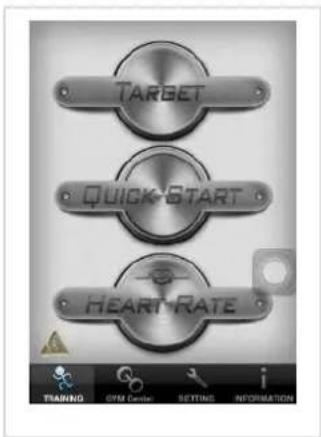 TARGET QUICK START HEART RATE TRAINING CRM Central SETTING INFORMATION