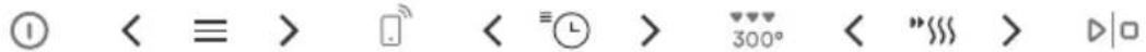 ① < ≡ > ☐ < ℃ > 300° < "|||| > ▷|□