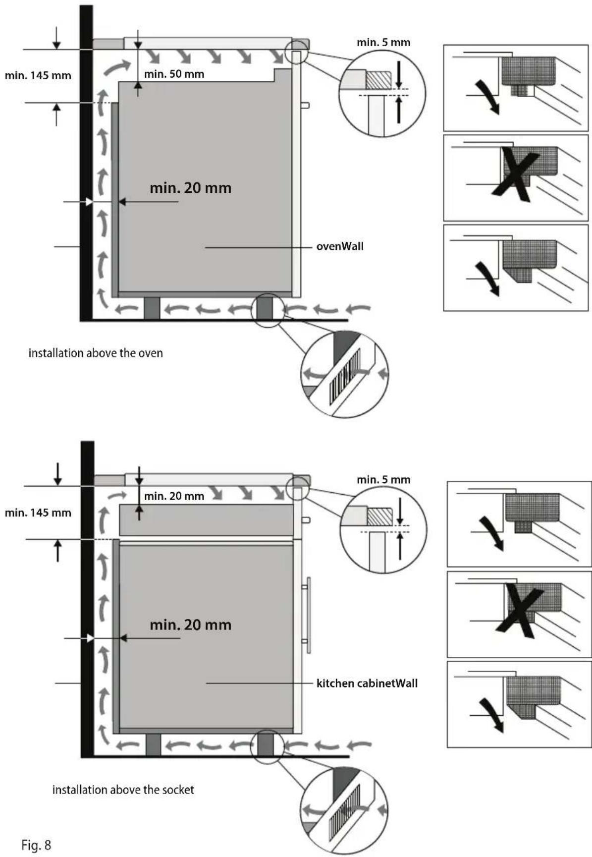 Concept IDV2460m - Follow the following instruction during installation: - 2