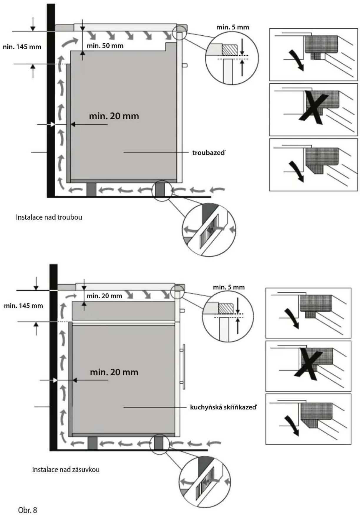 Concept IDV2460m - Při instalaci spotřebiče dodržujte následující postup: - 2