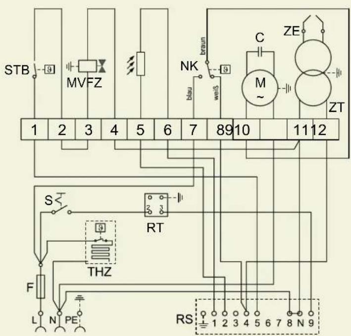 REMKO ATK 25 - Schéma elektrického zapojení - 1