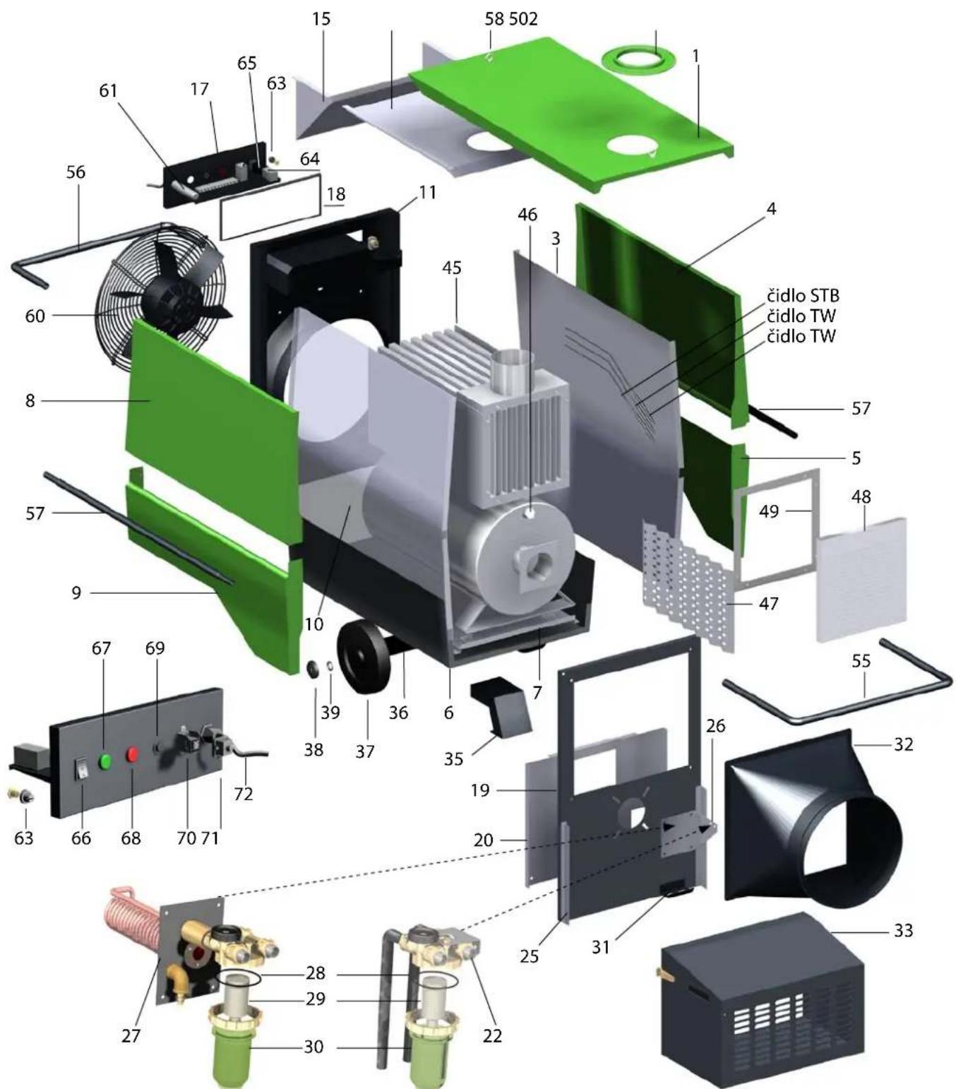 REMKO CLK 150 - Schéma elektrického zapojení - 2