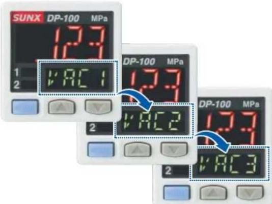 SUNX DP-100 MPa 1 2 VAC 1 DP-100 MPa 1 2 VAC 2 DP-100 MPa 2 VAC 3