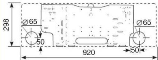 298 Ø65 50 920 Ø65 50