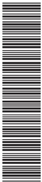 Image displaying a vertical column of evenly spaced black horizontal lines on white background, resembling a barcode or pattern.