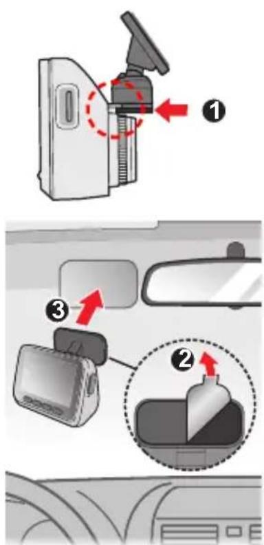 Diagram illustrating car door seat adjustment steps with numbered instructions and component illustrations