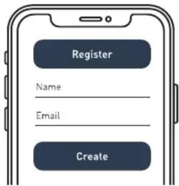 Register Name Email Create