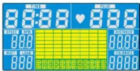 TIME 8:3:38 ♥ 8:38 SPEED RPM 88.0 WHITE LOAD 88.0 DISTANCE 88.00 CALIFORN 88.00