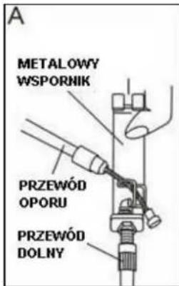 A METALOWY WSPORNIK PRZEWÓD OPORU PRZEWÓD DOLNY