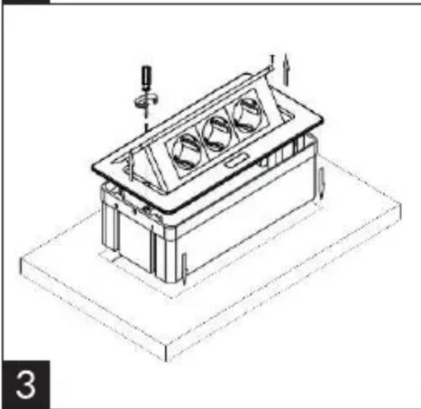 Isometric line drawing of a mechanical device with internal components and mounting base (no text or symbols)