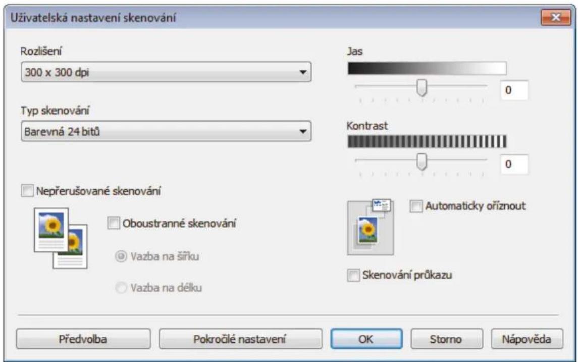BROTHER MFC-J3530DW - Uživatelská nastavení skenování (Windows) - 1