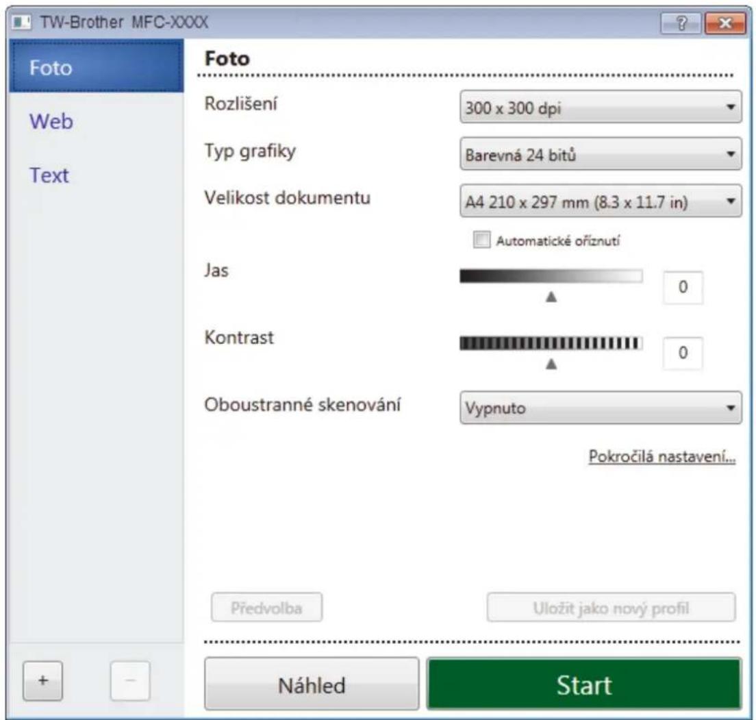BROTHER MFC-J3530DW - Nastavení ovladače TWAIN (Windows) - 1