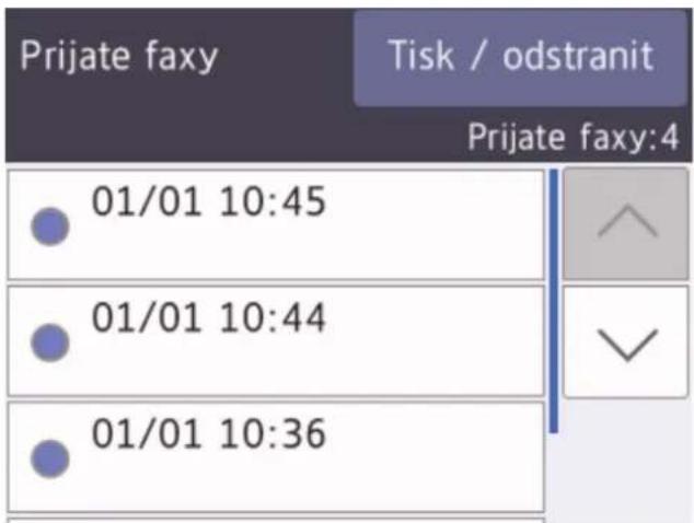 BROTHER MFC-J3530DW - Pro zobrazení nových faxů stiskněte - 3