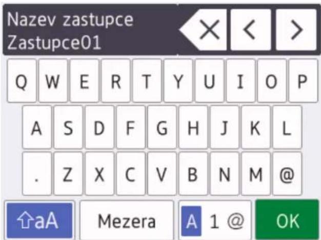 BROTHER MFC-J3530DW - Zadávání textu na přístroji Brother - 1