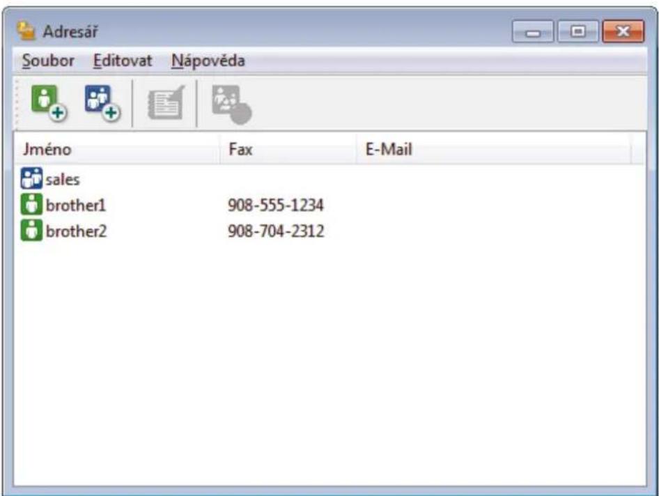 BROTHER MFC-J3530DW - Přidání člena do adresáře PC-FAX (Windows) - 1