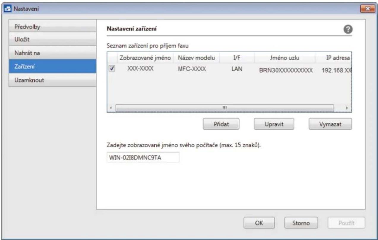 BROTHER MFC-J3530DW - Přidání přístroje Brother pro příjem PC-FAXu (Windows) - 1