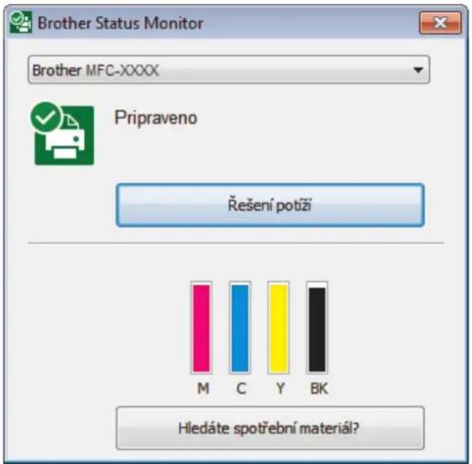 BROTHER MFC-J3530DW - Monitorování stavu zařízení z počítače (Windows) - 2