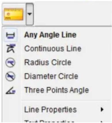 Any Angle Line Continuous Line Radius Circle Diameter Circle Three Points Angle Line Properties