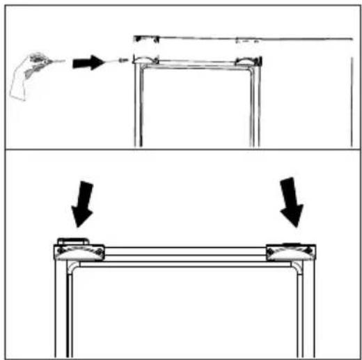 BEKO B5RCNA406HXB1 - Kunststoffkeile anbringen - 1