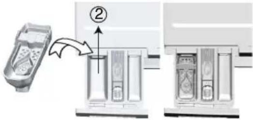 BEKO EWUE86261CSH1W - Pokud výrobek obsahuje nádobu na tekutý prášek: - 1