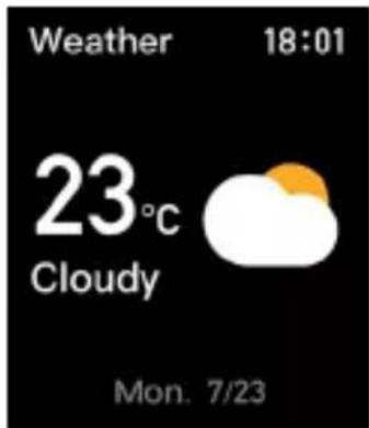 Weather 18:01 23°C Cloudy Mon. 7/23