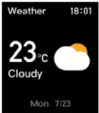 Weather 18:01 23°C Cloudy Mon. 7/23