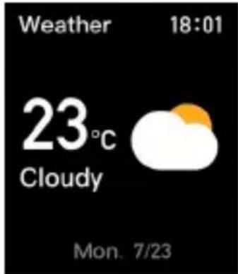 Weather 18:01 23°C Cloudy Mon. 7/23