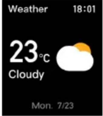 Weather 18:01 23°C Cloudy Mon. 7/23
