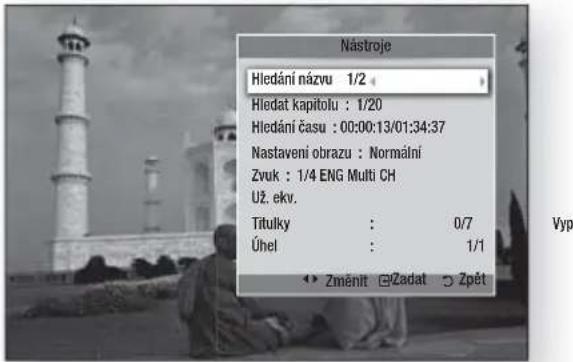 SAMSUNG HT-D4550 - Použití tlačítka Nástroje - 2