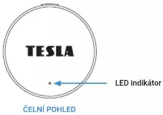 TESLA LED indikátor ČELNÍ POHLED